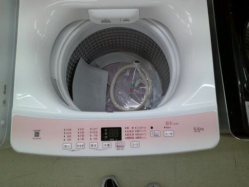 ID:G60356849　全自動洗濯機５．５ｋ　ハイアール　ＪＷ－Ｕ５５ＨＫ　２０２１年