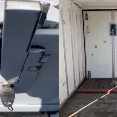 No.802 保冷バン 2ｔ 車  アルミ 箱 バイク 倉庫 トラック コンテナ 米 保管庫 物置 DIY