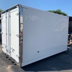 No.802 保冷バン 2ｔ 車  アルミ 箱 バイク 倉庫 トラック コンテナ 米 保管庫 物置 DIY