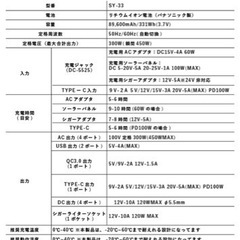 定価49800円未使用 MIGHTY ポータブル電源 ブラック 300w 89600mAh 純正弦波 Panasonicバッテリー