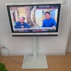 【ネット決済】AQUOS 32型テレビ& 壁寄せ テレビスタンド付き