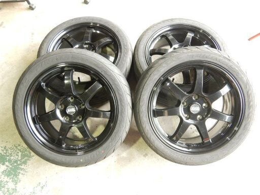 215/45R17 4本ｾｯﾄ OZﾚｰｼﾝｸﾞ 17×7J+55 114.3 5穴 ﾊﾌﾞ径73ﾐﾘ ﾀｲﾔ溝有り