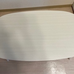 折り畳みローテーブルこたつ ホワイト 90×50