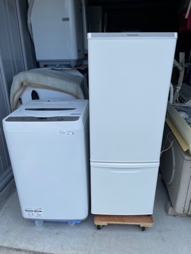愛知近郊配送無料　長期保証付き　高年式　単身、2人暮らし向け　新生活　冷蔵庫・洗濯機　2点セット