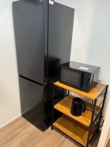 家電3点+レンジ台付き 冷蔵庫 274L 2ドア冷蔵庫