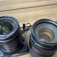※交渉可能※レトロ【一眼レフ】望遠レンズ付き(Canon “EOS Kiss X4”)場所によってはお届けも可能です