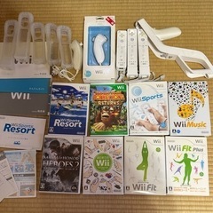Wii ソフト8本、ヌンチャク、リモコン