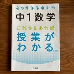 中１数学　これさえあれば授業がわかる