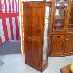 花梨 ガラスキャビネット 飾り棚 幅65cm モノ市場半田店 119