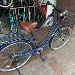 26インチ　外装6段変速　ledオートライト付き　