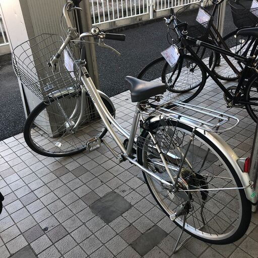 ★ジモティ割あり★  軽快車 26インチ シルバー クリーニング済み SJ2851