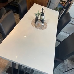 ダイニング5点セット　(ホワイト)