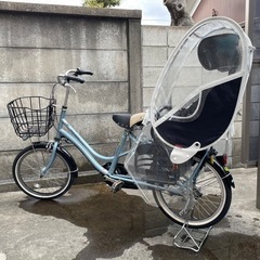 【受付終了】子ども乗せ自転車　ふらっかーずココッティ　ブルー　F...