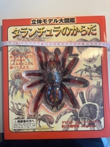 【絶版】立体モデル大図鑑　タランチュラのからだ　デビットジョージゴードン　訳:八幡明彦　奇蟲、サソリ、ムカデ、センチピード、ヤスデ