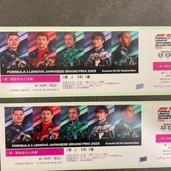 2023 F1 日本グランプリ チケット　I席 J 9列 1番〜2番