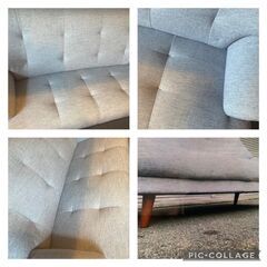 ☆中古￥10,800！2人掛けソファ　家電　幅168㎝ｘ奥行80㎝ｘ高さ91㎝　【BG155】