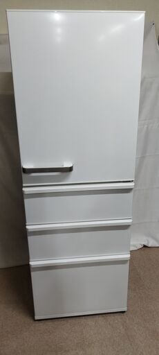 【北見市発】アクア AQUA ノンフロン冷蔵庫 AQR-36J(W) 2020年製 白 355L (E1854wY)