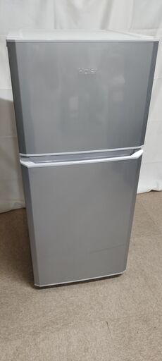 【北見市発】ハイアール Haier 冷凍冷蔵庫 JR-N121A 2017年製 グレー 121L (E1858aykY)
