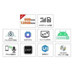 【取引済】GA2190S　android 搭載 10.1インチ カーナビ ブルートゥース ミラーリング アンドロイド carplay  dvd