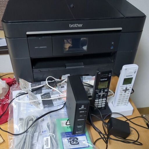 ブラザーA3複合機 brother PRIVIO NEO MFC-J5820DN A3プリント・コピー＋FAX＋留守番電話＋子機2台＋インク4本おまけ＋付属品