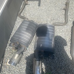 30セルシオ純正リアマフラーと中間マフラー