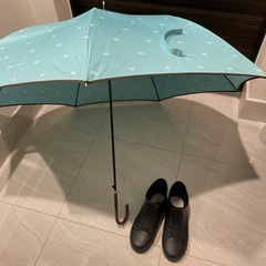 【ネット決済】キッズ用 長傘とレインブーツのセット
