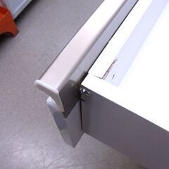 現状特価品！レンジボード 幅120×奥50×高200cm ソフトクローズ セパレート キッチンボード 食器棚 白エナメル ホワイト 西岡店