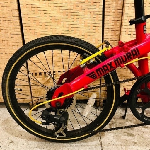 【売約済み】　折りたたみ自転車　赤　レッド　ギア付き　変速　折り畳み　自転車　検　WACHSEN(ヴァクセン) Schnell BA-10R　コンパクト 売約済み】 折りたたみ自転車 赤 レッド ギア付き 変速 折り畳み