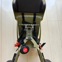 自転車 チャイルドシート（FBC-015DX）まえ乗せ（抹茶/こげ茶）