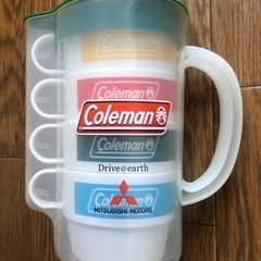 非売品　Coleman×三菱自動車限定　プラカップ＆ピッチャーセ...