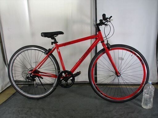C945★15800円★整備済み スポーツ中古自転車 レッド　6段変速　46ｃｍ【クロスバイク】