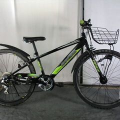 C947★14800円★整備済み 中古子供自転車 JrMTB　LEDオートライト　6段変速　メーター付き【26インチ 】 C947☆14800円☆整備済み 中古子供自転車 JrMTB LEDオートライト 6段