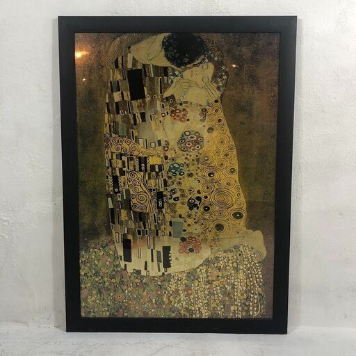 ✨期間限定・特別価格✨グスタフ クリムト ザ・キス（接吻）中古絵画 インテリア雑貨 12996円