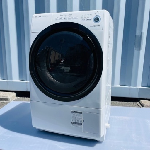 美品✨2021年製　SHARPドラム式洗濯乾燥機　配達設置⭕️ 募集中！