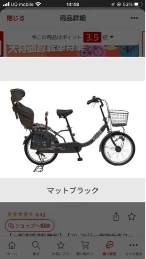 【決定】子乗せ自転車(電動ではありません)