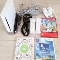 最終値下げ！【美品】任天堂　Nintendo　Wii　本体とソフト３本