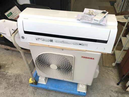 【動作保証あり】TOSHIBA 東芝 2021年 2.2kw 6畳用 冷暖房ルームエアコン RAS-H221M【管理KR387】