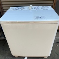 【受付終了】二層式洗濯機　アクアAQW-N450