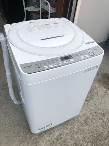【動作保証あり】SHARP シャープ 2020年 ES-GE7D 7.0kg 全自動洗濯機【管理KRS601】
