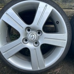 デミオ純正引っ張りタイヤ デミオ純正ホイールです。