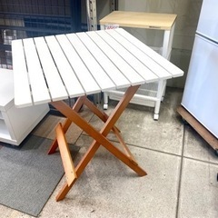 折りたたみ テーブル ガーデン カフェテーブル アウトドア 木製