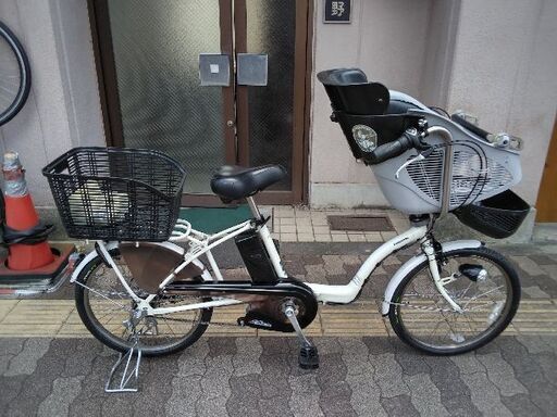 [Panasonic]Gutto mini(ギュットミニ)20吋 子供乗せ電動アシスト自転車 8.9Ahバッテリー+充電器(アクティブホワイト)
