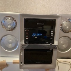【7/31日まで】SHARP CD、MD、カセット混合デッキ（一...