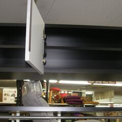R306 おしゃれモダンカップボード、キッチンボード、食器棚、幅100cm 美品