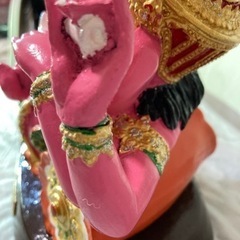 ピンクガネーシャ像　大　3倍速で願いが叶う　7月本場タイで購入