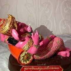 ピンクガネーシャ像　大　3倍速で願いが叶う　7月本場タイで購入