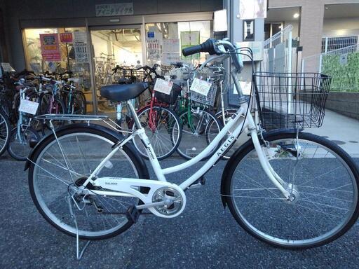 名古屋プレミアム商品券＆金シャチマネーOK！中古自転車２６３０　前後タイヤ新品！　２６インチ　６段ギヤ　LEDオートライト 名古屋プレミアム商品券＆金シャチマネーOK！中古自転車2630 前後