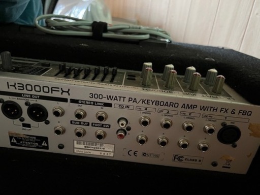 受渡決定☆BEHRINGER キーボードアンプ  4ﾁｬﾝﾈﾙ   K3000FX 受渡決定☆BEHRINGER キーボードアンプ 4ﾁｬﾝﾈﾙ K3000FX