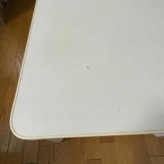 コタツテーブル　コンパクトサイズ　60x60 ホワイト　ライトオーク