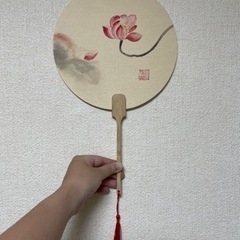 うちわ(団扇) 中国伝統古典　オシャレ　DIY絵描き